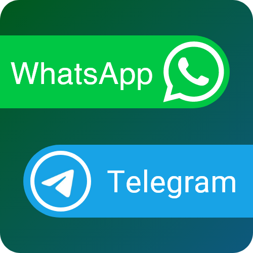 Ссылки на чат WhatsApp и Telegram